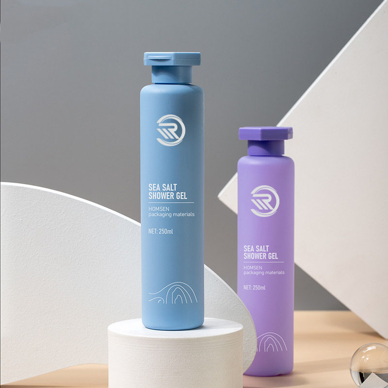 250 ml rund kosmetikbeholder Kropsansigtspleje Hårolie Tonerlotionflaske med låg