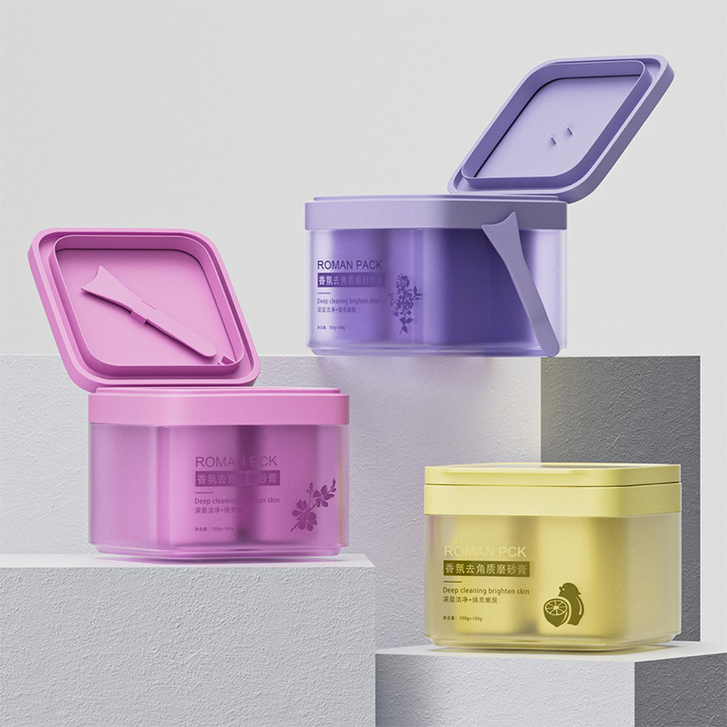 150g 300g Plast Firkantet Tom Kosmetisk Hudpleje Whitening Creme Body Butters Krukke Solcreme fugtighedscremebeholder med ske