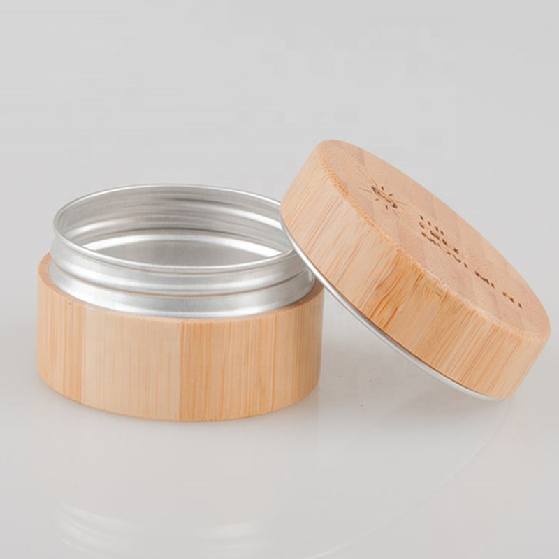 5g 15g 30g 50g 100g Kosmetisk emballage Cylinderform Bambus træ ansigtscremeflaske med indvendig aluminiumskrukke 5g 15g 30g 50g 100g Kosmetisk emballage Cylinderform Bambus træ ansigtscremeflaske med indvendig aluminiumskrukke
