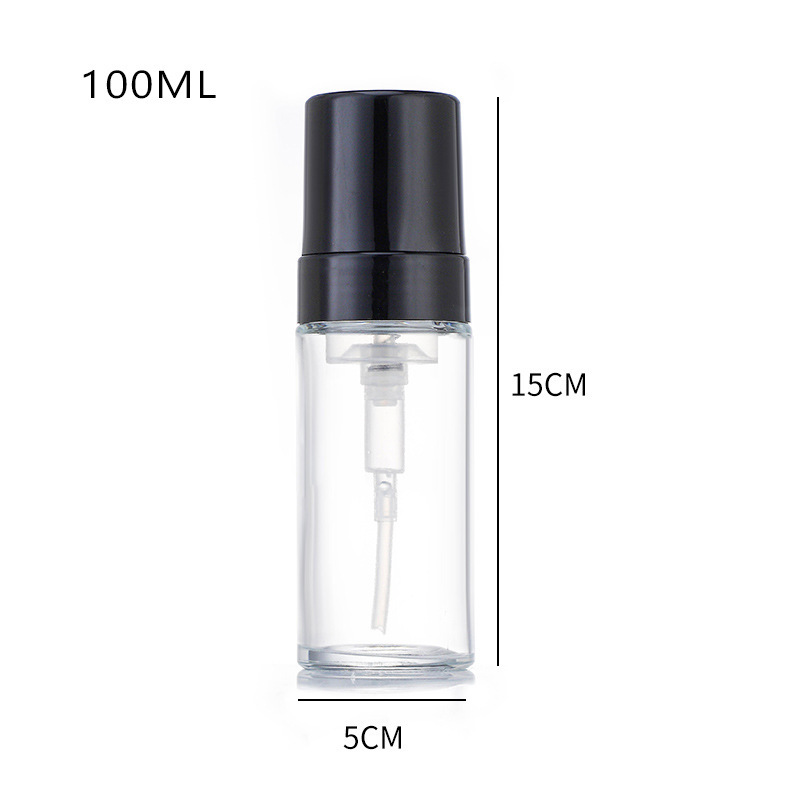 Tom glasskumpumpeflaske Klar frostet hudplejeflaske med skummende håndsæbe Tom glasskumpumpeflaske Klar frostet hudplejeflaske med skummende håndsæbe