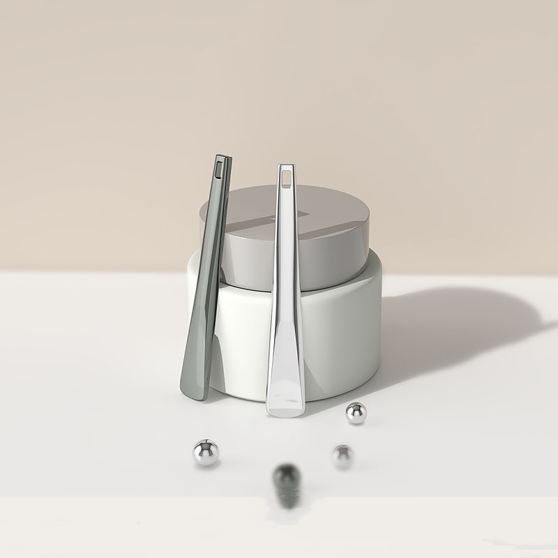 Guldmetal Øjencreme Applikator Kosmetisk Spatel Ansigtsmassage Makeup Ske