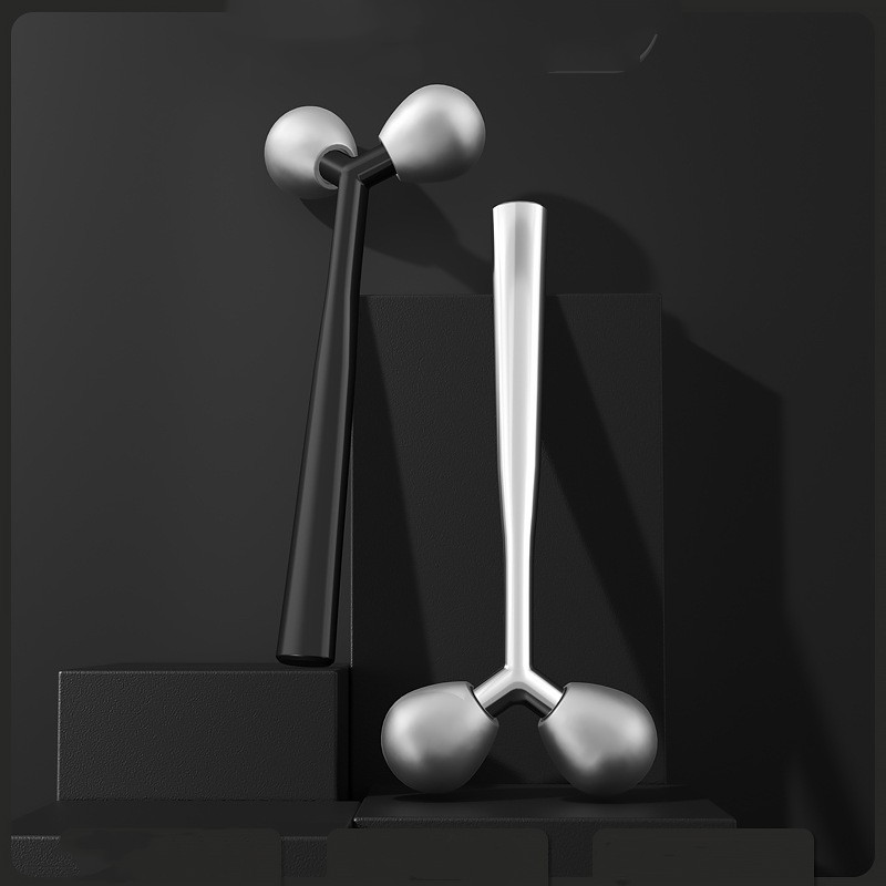 Håndholdt ansigtsløftning Y Shape Slankende 3d Roller Massager 360 Rotate Face Massage Roller