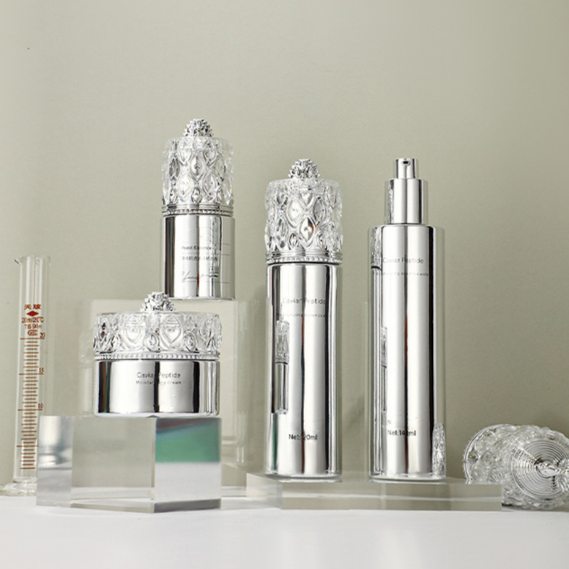 Logo Frosting Glas Lotion Flasker Ansigtsmaske Hudpleje Emballage Beholder Ansigtscreme glasflaske