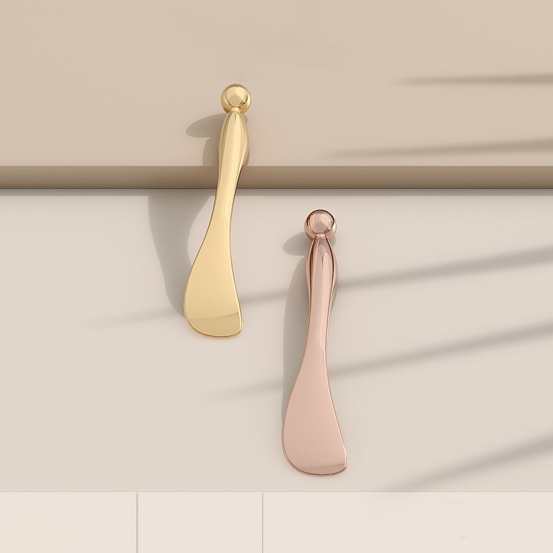 Personal Label Massagehoved Kosmetisk Ske Guld Sølv Øjencreme Massagepind Metal Kosmetisk Spatel Personal Label Massagehoved Kosmetisk Ske Guld Sølv Øjencreme Massagepind Metal Kosmetisk Spatel