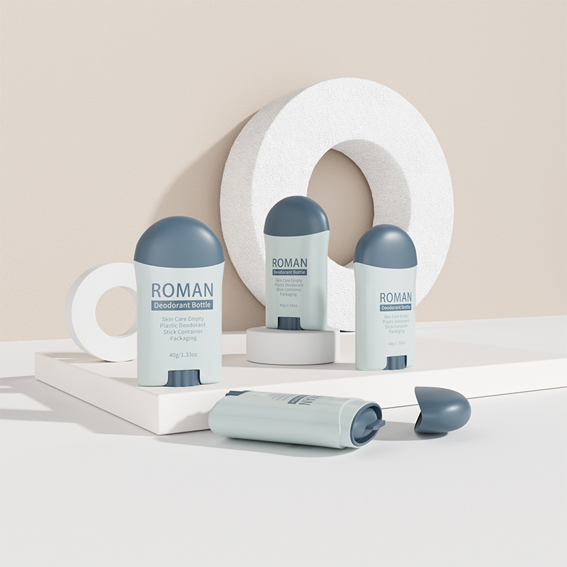 Plast PP Kosmetisk serigrafi Twist Up White 40g Stick Container Tube Mat Deodorant Roll On Bottle Plast PP Kosmetisk serigrafi Twist Up White 40g Stick Container Tube Mat Deodorant Roll On Bottle