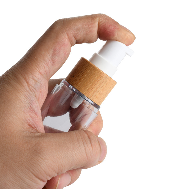 Genanvendelig lotion 50 ml bambus luftløs flaske til kosmetisk bambus luftløs pumpeflaske Genanvendelig lotion 50 ml bambus luftløs flaske til kosmetisk bambus luftløs pumpeflaske