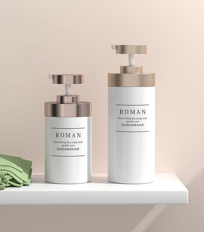 Hudplejeflaske i plast