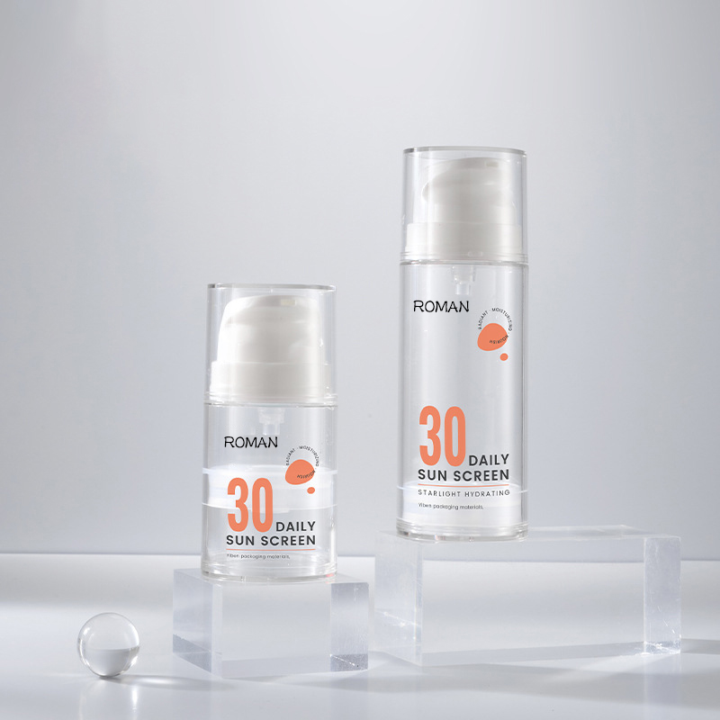 15 ml 30 ml 50 ml 100 ml 120 ml gennemsigtig hvid luftløs emballage pumpeflaske til hudpleje Serum kropsolie 15 ml 30 ml 50 ml 100 ml 120 ml gennemsigtig hvid luftløs emballage pumpeflaske til hudpleje Serum kropsolie