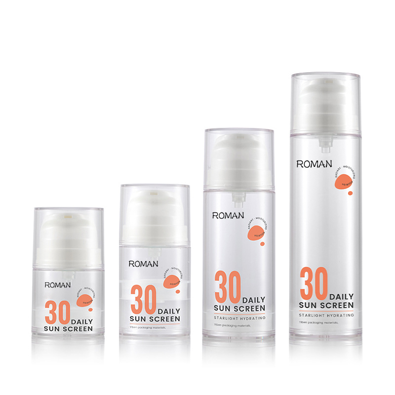 15 ml 30 ml 50 ml 100 ml 120 ml gennemsigtig hvid luftløs emballage pumpeflaske til hudpleje Serum kropsolie 15 ml 30 ml 50 ml 100 ml 120 ml gennemsigtig hvid luftløs emballage pumpeflaske til hudpleje Serum kropsolie