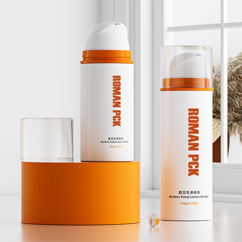 Kosmetisk luftløs flaskeserie 30 ml 50 ml 100 ml hvid luftløs pumpeflaske Vacuum Lotion Essence Face Cream Airless flaske