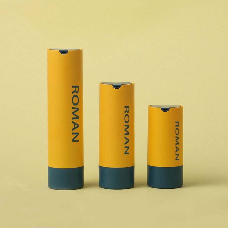 Rund plast kosmetisk serumbeholder Hudpleje Airless pumpeflaske til lotion eller ansigtståge 15ml 30ml 50ml