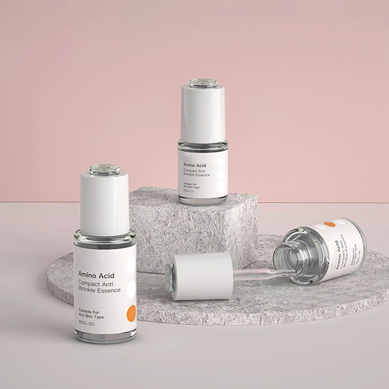 5ml 10ml 15ml 20ml lille Beauty Fancy Tom æterisk olieflaske Plastic Rav gennemsigtig flaske med dråbeflasker til hudpleje