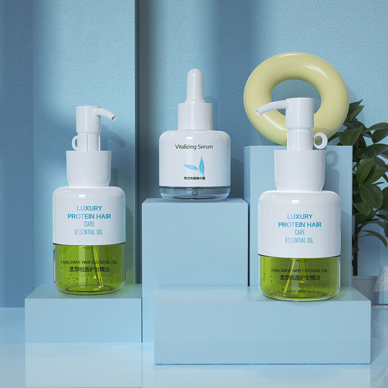 Stort volumen Dropper 50 ml 80 ml 100 ml plastik hårolieflasker Hudplejeemballage Tom plastik kropsolie flaskeemballage