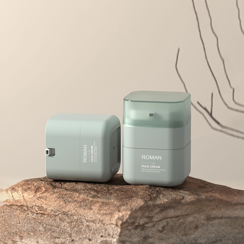 Cosmetic Whitening Cream Ailess Jar 50g firkantet Krukke Firkantede Cut Corners Ansigtscremeflaske 30g Børneansigtscreme Airless Jar