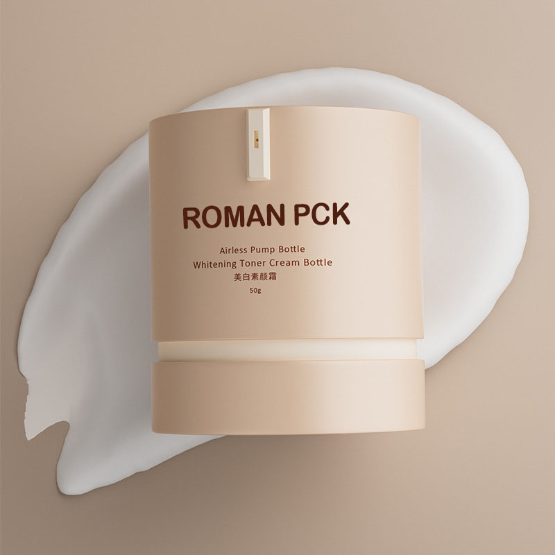 Cylindrisk luftløs flaske PP Tom 15g 30g 50g Kosmetisk ansigtscreme Skincare Foundation Solcreme Frosted Vakuumpumpeglas