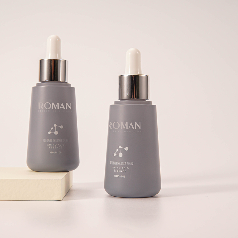 Tom 1 oz 5 ml 10 ml 15 ml 30 ml 50 ml tyk kegle Farverig frostet plastik kosmetisk serumdråbeflaske til hudpleje