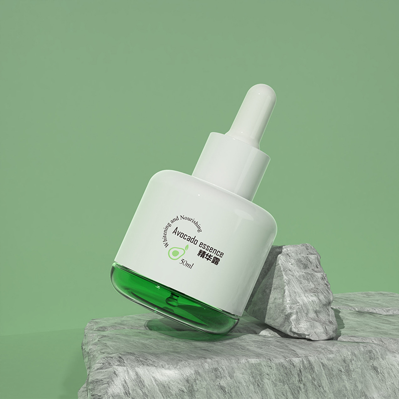 Æterisk olieflaske 50 ml gennemsigtig grøn PETG-plastlækagesikker Essence Serum Dropper til ansigts- og øjenpleje Æterisk olieflaske 50 ml gennemsigtig grøn PETG-plastlækagesikker Essence Serum Dropper til ansigts- og øjenpleje