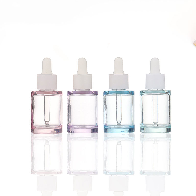 Plast hudpleje serum emballage PETG tykvægget 30 ml flad skulder dispenser æterisk olie dispenser dråbeflaske Plast hudpleje serum emballage PETG tykvægget 30 ml flad skulder dispenser æterisk olie dispenser dråbeflaske
