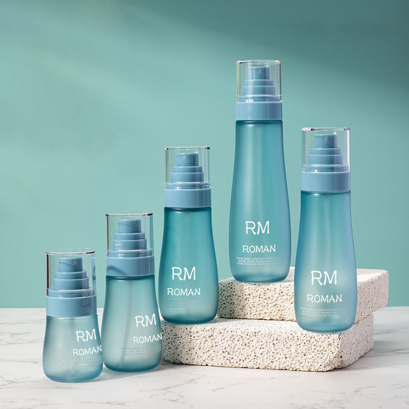 Rund skulder Hudpleje Serum Lotion Plastflaske 150ml 120ml 100ml 80ml 50ml Kosmetisk flaske med spraypumpe