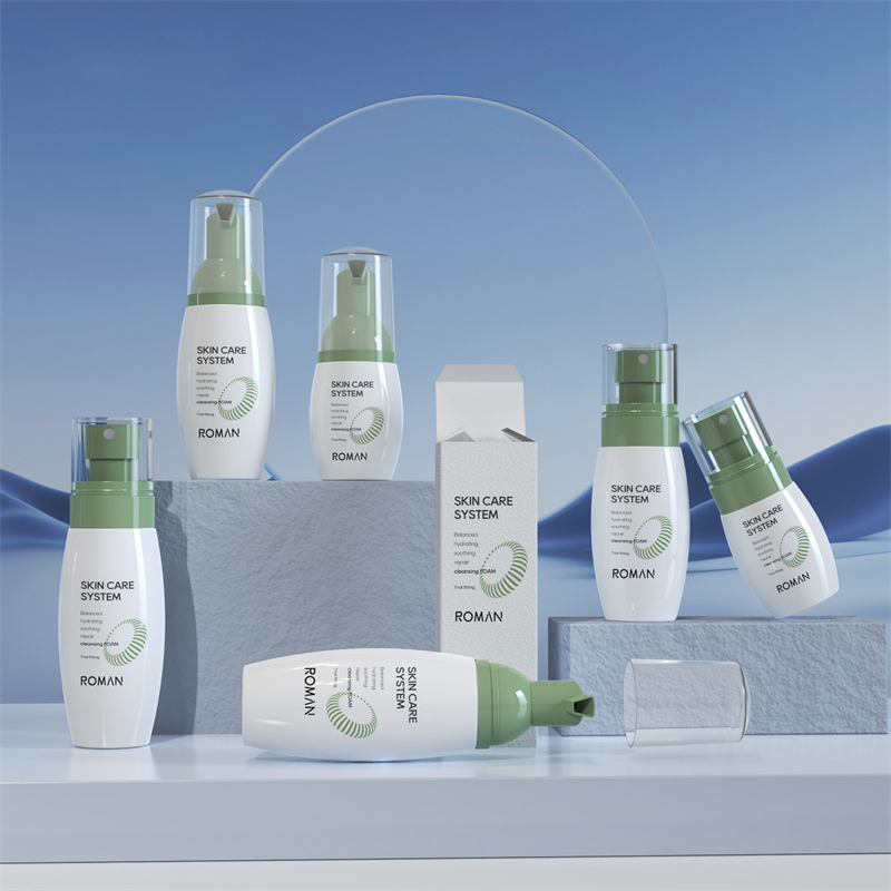 Solcremespray 40ml 60ml 80ml Fugtgivende Toner PET Tom White Body Fin Mist Sprayflaske til hudpleje