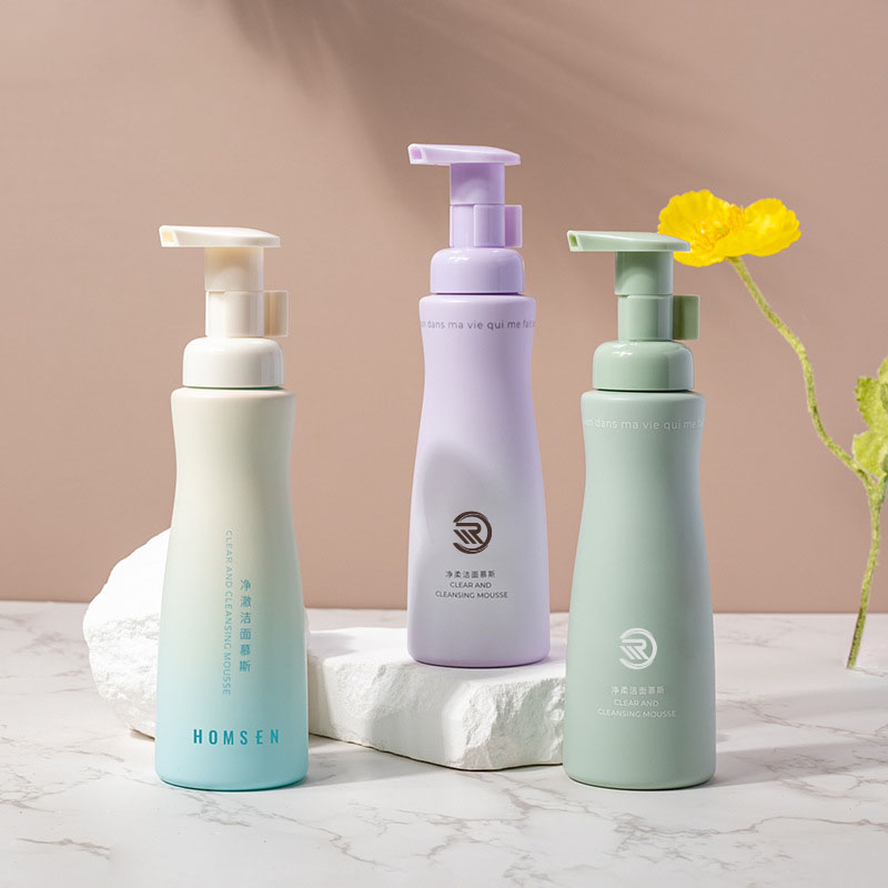 150 ml 30-halset PET-mousse skumflaske baby shampoo kropsvask talje-krammer design flaske kropspleje emballage rensemiddel