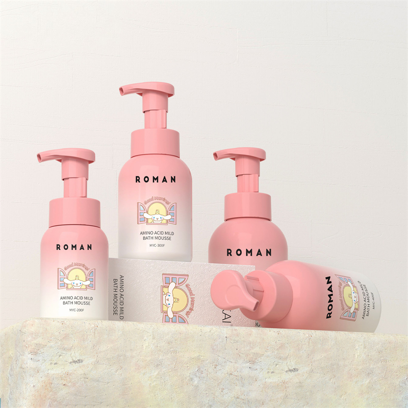 200ml 300ml 400ml 500ml Baby Shower Shampoo Emballage Skumsæbeflaske med pumpe til børn Børn
