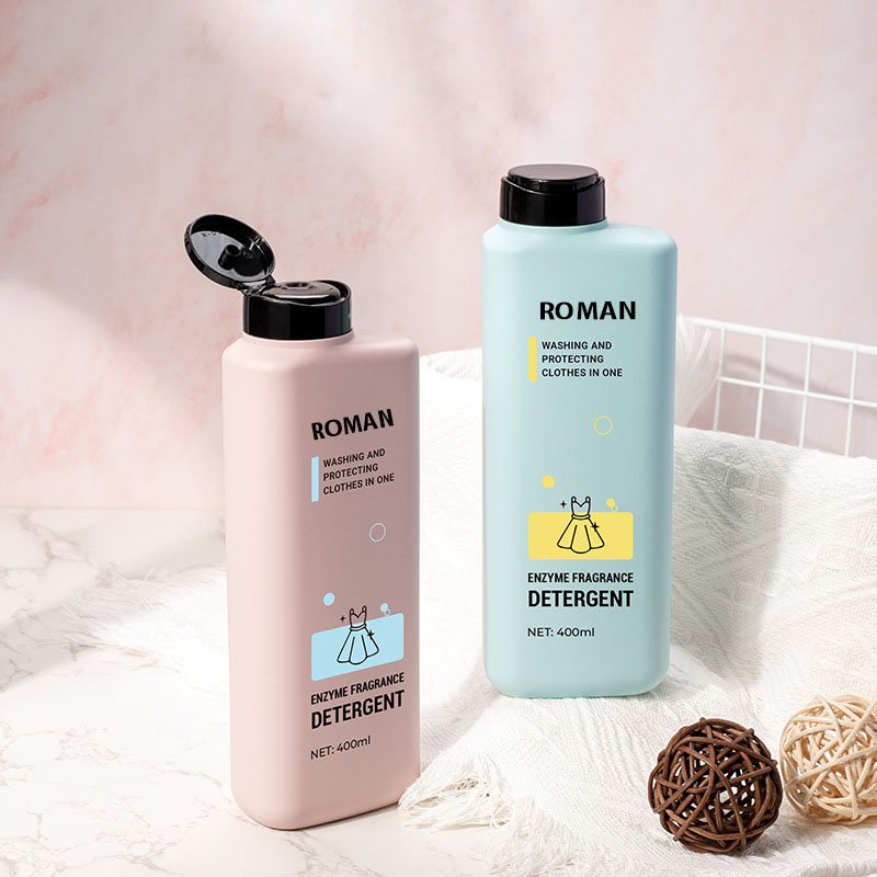 400 ml plastikflasker Flip Top Pet Øjenvipper Shampoo Tom Lotion Klem opvaskevæske flaske Gennemsigtig vandflaske