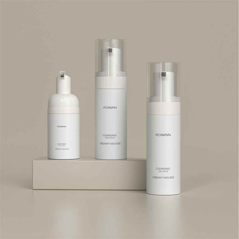 Tom bærbar 50 ml 100 ml 120 ml 150 ml 200 ml ren hvid skumsæbedispenser Lille plastflaske til mænds barbering Ansigtsvask og -vask