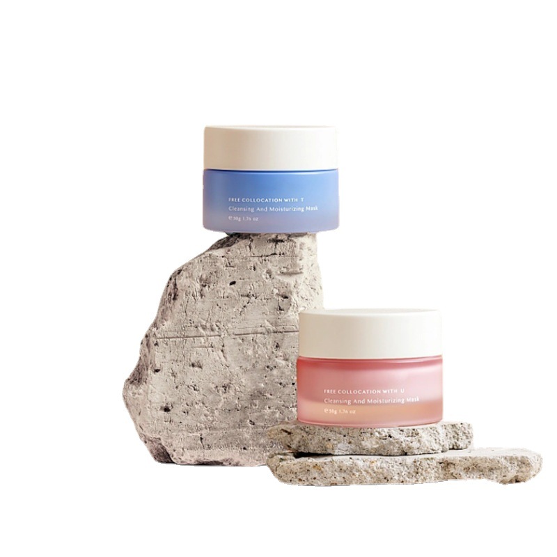 Klassisk rund glascremekrukke Kosmetisk emballage til ansigtscreme og øjencreme Klassisk rund glascremekrukke Kosmetisk emballage til ansigtscreme og øjencreme