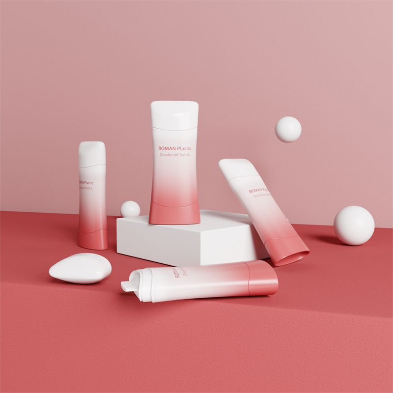 Kosmetisk lige rund deodorantflaske med flere kapaciteter og farver