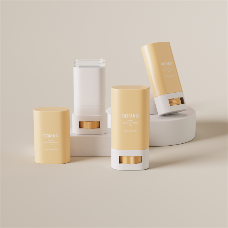 Hudpleje Tom Oval Plastic Deodorant Stick Beholder emballageflaske
