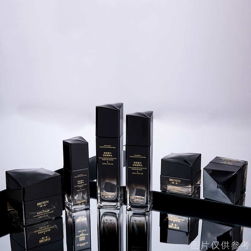 Unik firkantet cremekrukke med hævet lågdesign til kosmetisk emballage Unik firkantet cremekrukke med hævet lågdesign til kosmetisk emballage