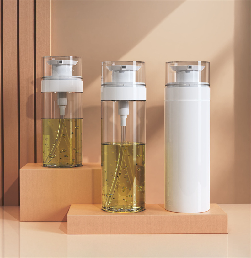 200ml 300ml Innovativ Empty Pet Shower Gel Lotion Flydende Sæbe Pumpe Flaske Hårpleje Olier Shampoo og Conditioner Plastflasker