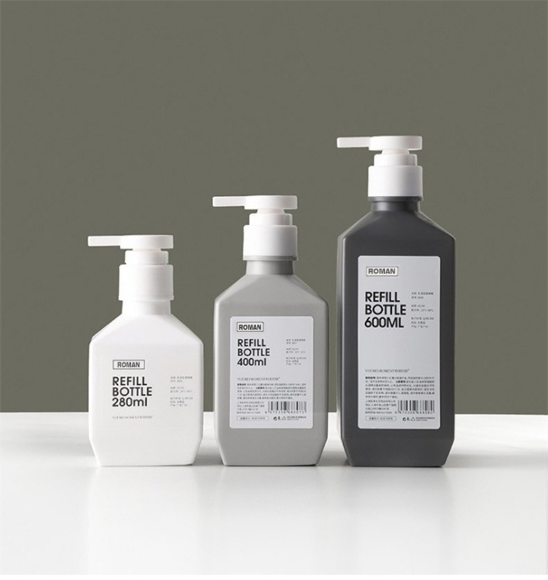 300ml 400ml 600ml PE Plastic Lotion Flasker Shampoo Flasker Body Wash Lotion Body Mælkeflaske til Kosmetikpakning 300ml 400ml 600ml PE Plastic Lotion Flasker Shampoo Flasker Body Wash Lotion Body Mælkeflaske til Kosmetikpakning