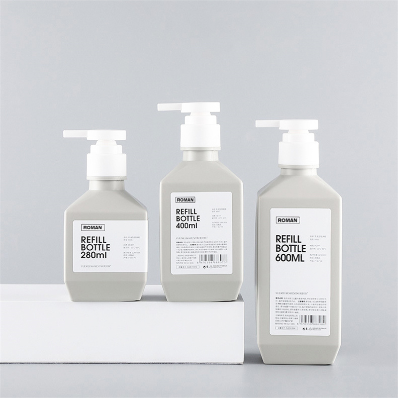300ml 400ml 600ml PE Plastic Lotion Flasker Shampoo Flasker Body Wash Lotion Body Mælkeflaske til Kosmetikpakning 300ml 400ml 600ml PE Plastic Lotion Flasker Shampoo Flasker Body Wash Lotion Body Mælkeflaske til Kosmetikpakning