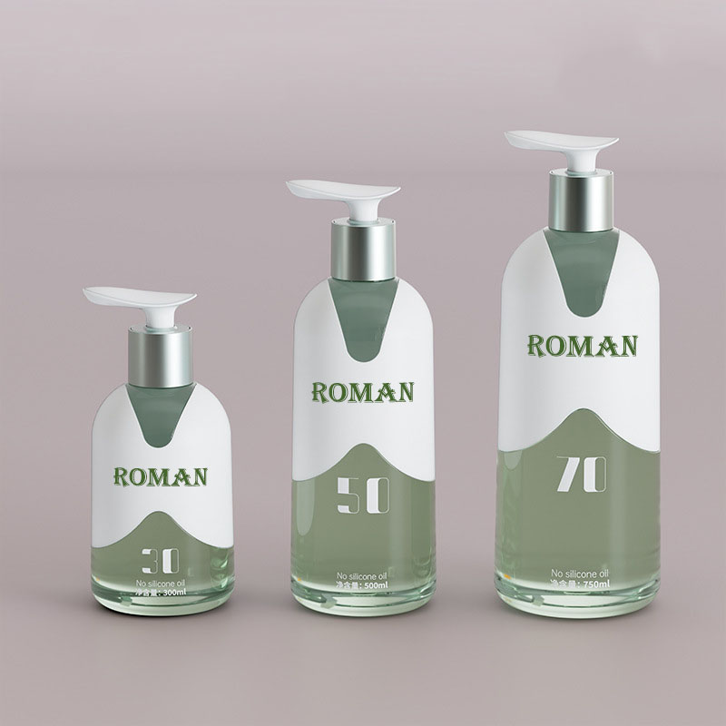 300ml 500ml 700ml PET plasthåndsæbebeholder Håndvask lotion sæbepumpedispenserflasker med genopfyldelig væske