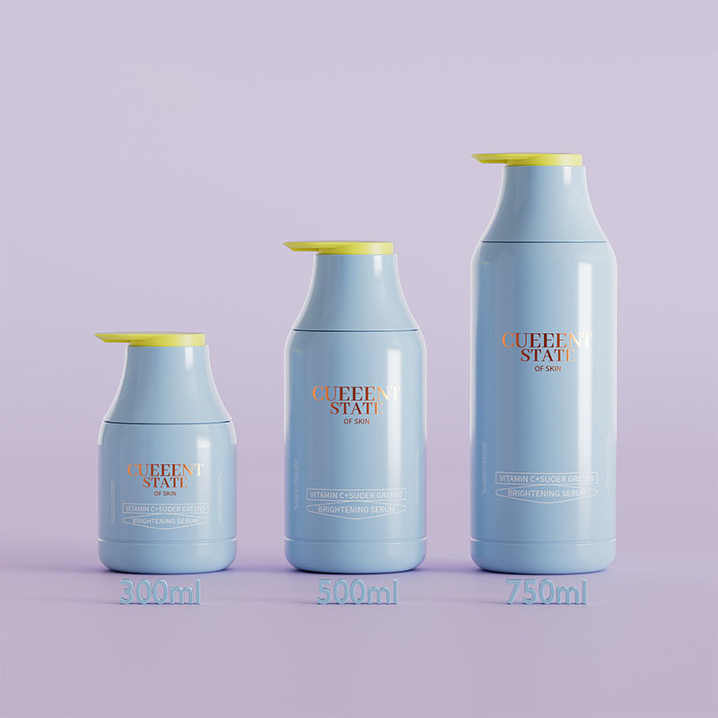 300ml 500ml 750ml Rød Blå Grå Plastic Shampoo Flasker Shower Gel Flasker Conditioner Lotion Flaske