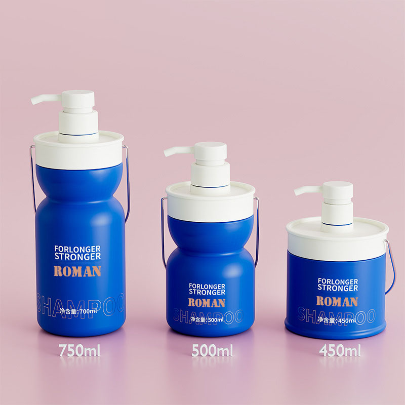 450ml 500ml 750ml Plastic Pet Tom Lotion Flaske Baby Hair Oil Shampoo og balsam Kosmetikbeholder Børneshampooflasker