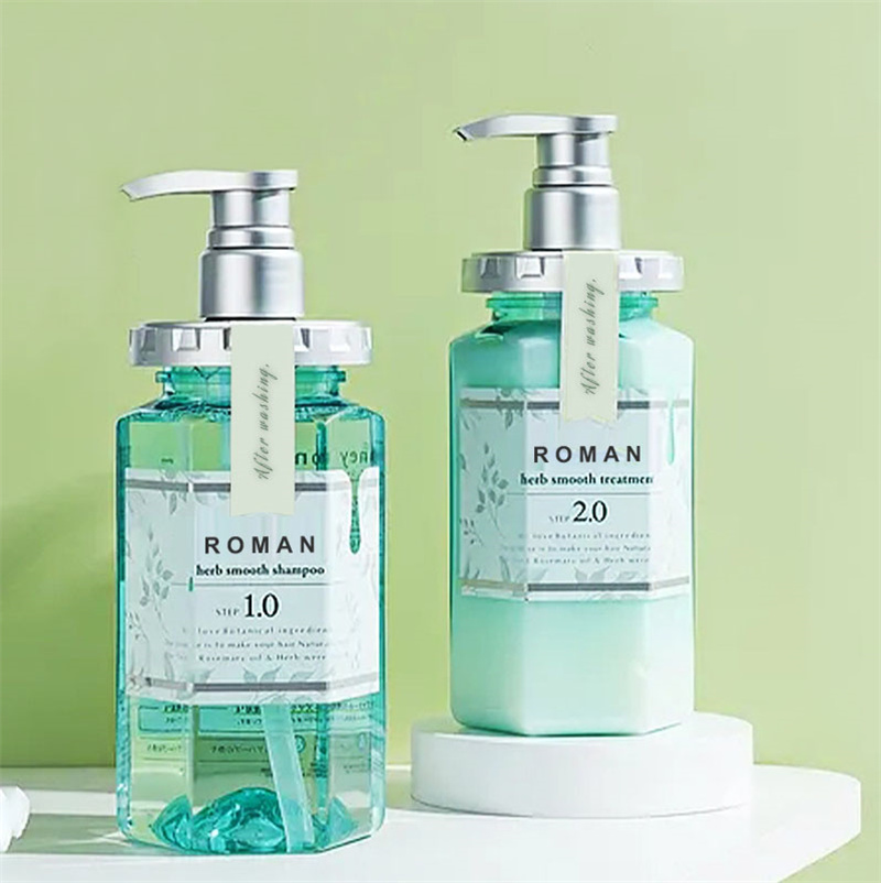 Empty Body Cleaner Lotion Flasker Hår Shampoo Shower Gel Dispenser Håndvask flydende flaske Hexagon 300ml 450ml 500ml 600ml PET Plastic Lotion Pumpflaske