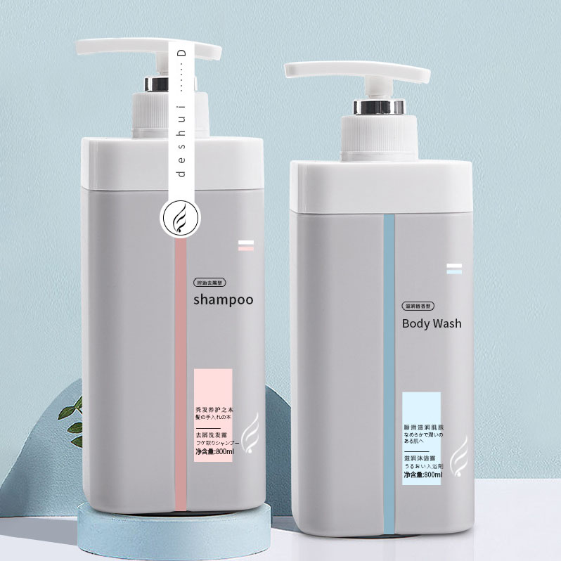 Højkapacitets 500 ml 800 ml plastikemballage til hudplejelotion hår Tonic-beholder tom shampoo og balsamflaske