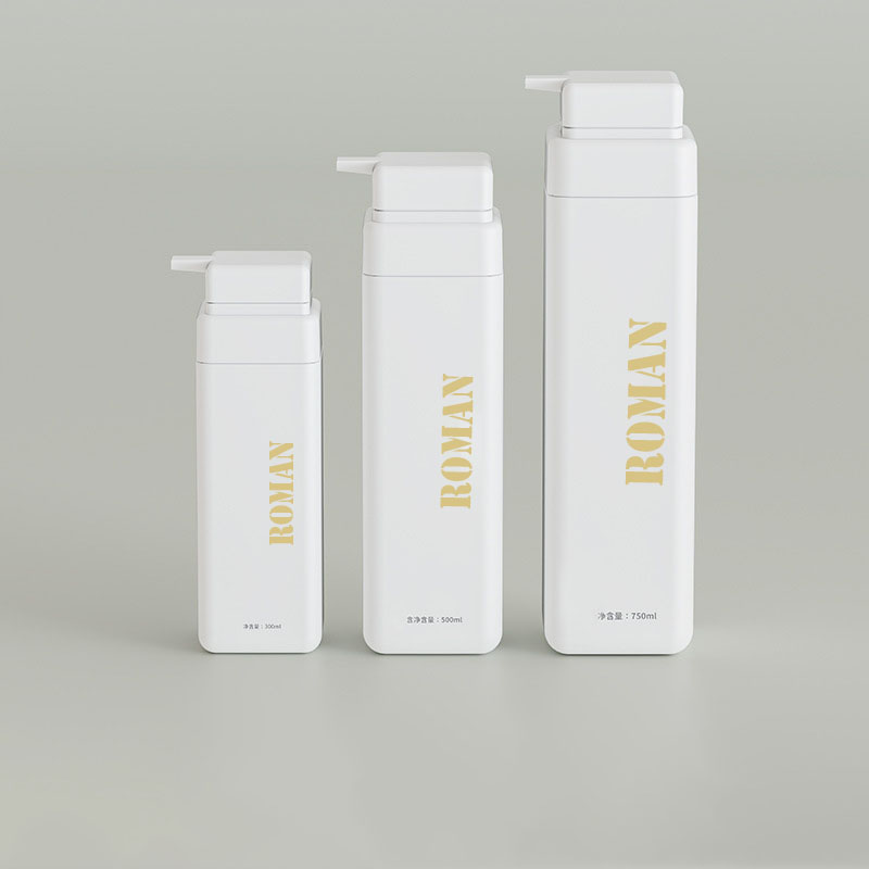 Luksus Tom Plastic Body Oil Shampoo Flaske 300ml 500ml 750ml Frosted Kosmetisk Lotion Pumpe Flaske til Milk Shower Gel