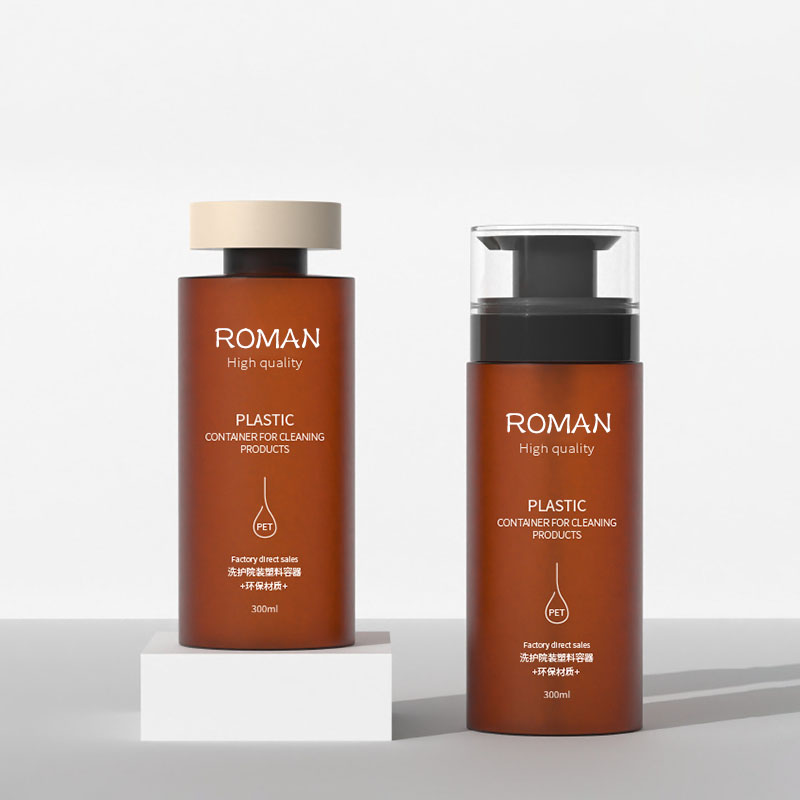 Plastflasker med pumpedispenser Lækagesikker stor tom klar ravcylinder, der kan genopfyldes til shampoo hårbalsam Lotion olier Plastflasker med pumpedispenser Lækagesikker stor tom klar ravcylinder, der kan genopfyldes til shampoo hårbalsam Lotion olier