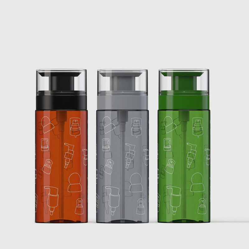 Plastflasker med pumpedispenser Lækagesikker stor tom klar ravcylinder, der kan genopfyldes til shampoo hårbalsam Lotion olier Plastflasker med pumpedispenser Lækagesikker stor tom klar ravcylinder, der kan genopfyldes til shampoo hårbalsam Lotion olier