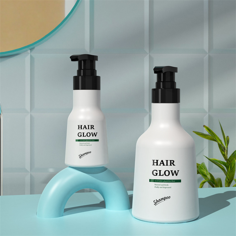 Special Shape Tom 150ml 500ml Rund Form PET Plast Hårolie Pump Lotion Flaske til kosmetisk creme Special Shape Tom 150ml 500ml Rund Form PET Plast Hårolie Pump Lotion Flaske til kosmetisk creme