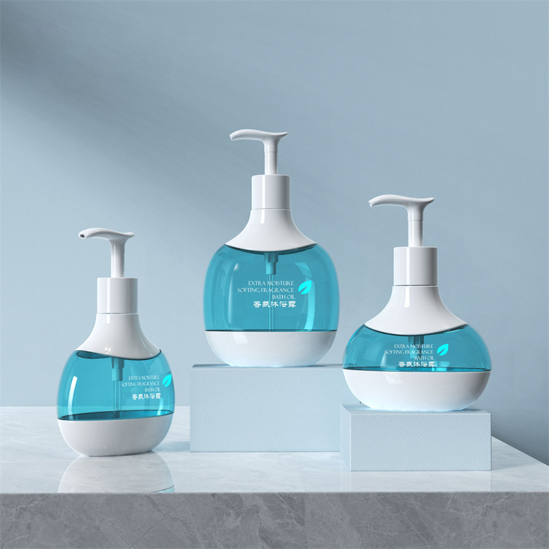 Sunshine 300ml 400ml 500ml Engros-emulsionsflaske PET-plastik babylotionflaske Kosmetisk dispenser Emulsion Tom flaske