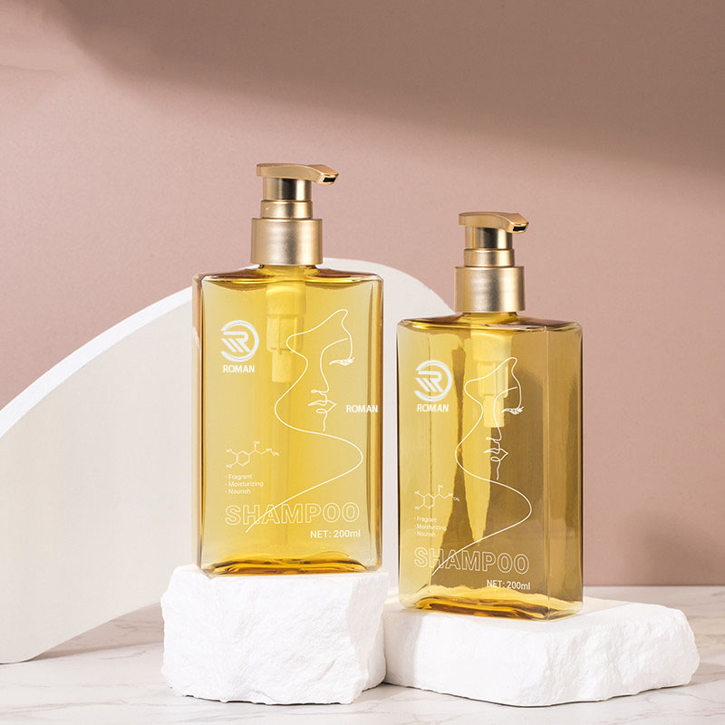 150ml 200ml Flat Square Shower Gel Facial Wash Body Lotion Conditioner Guldpumpeflaske Hudpleje Makeup Remover Oil Dispenser