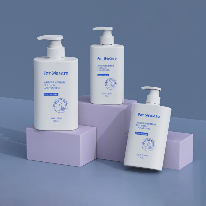 200 ml 300 ml 500 ml rektangulær plast PET shampooflaske med skruelåg lukning til ansigtsmasker Parfume æteriske olier Lotion falske øjenvipper