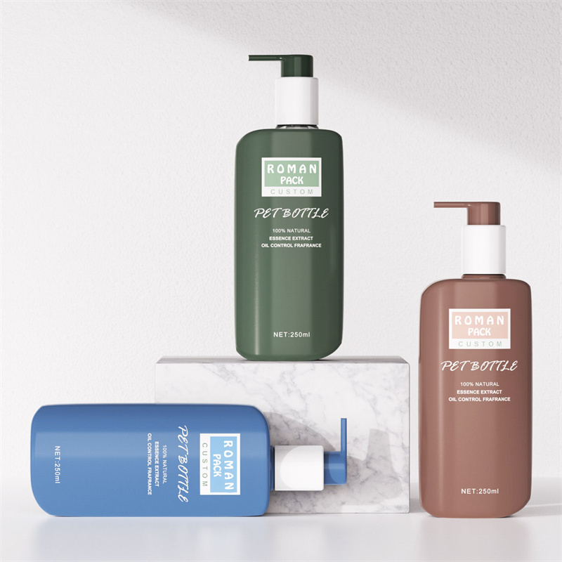 250ml flad fugtgivende massagecremeflaske Ansigtsrens Body Lotion Container Shower Gel Shampoo flaske til solcreme 250ml flad fugtgivende massagecremeflaske Ansigtsrens Body Lotion Container Shower Gel Shampoo flaske til solcreme