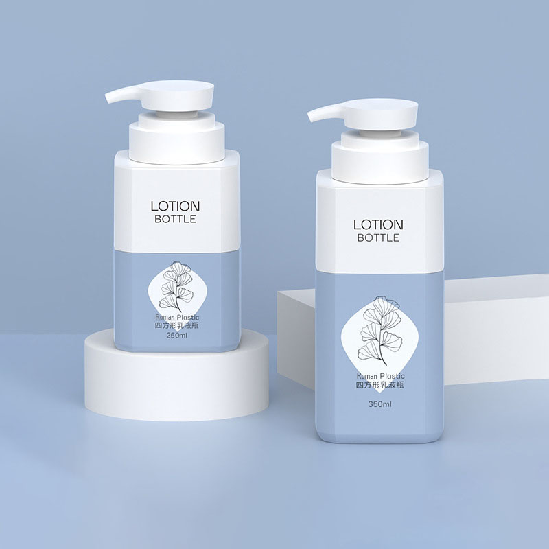 350ml 500ml Stor Kapacitet Firkantet Pet Plastic Sub-aftapping Flaske Daglige Fornødenheder Pleje Brusebad Tom Shampoo Beholder til Badegel 800ml 1000ml