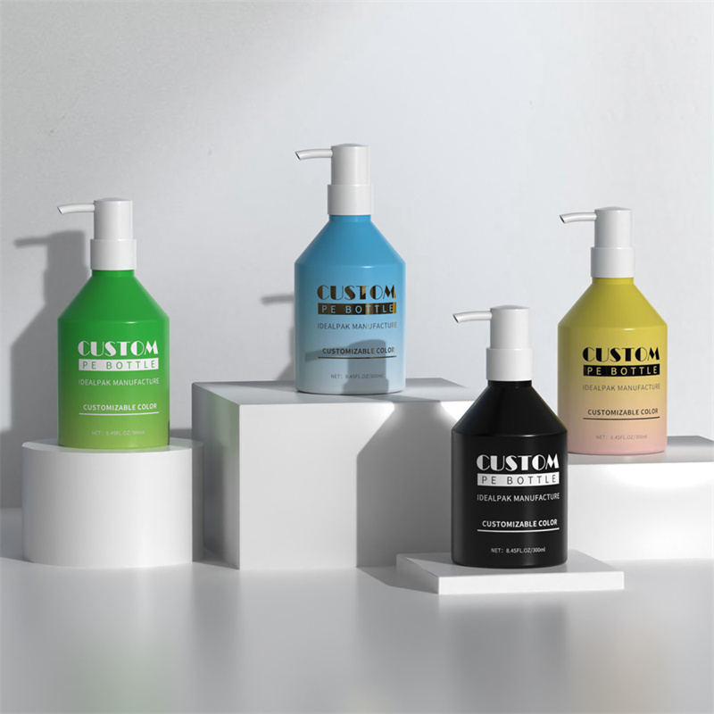 Pålidelig 300 ml plastik skrå skulder lotionpumpeflaske Kosmetisk kropsvask Olie renseflasker Lang dyse dispenser til hårpleje Pålidelig 300 ml plastik skrå skulder lotionpumpeflaske Kosmetisk kropsvask Olie renseflasker Lang dyse dispenser til hårpleje